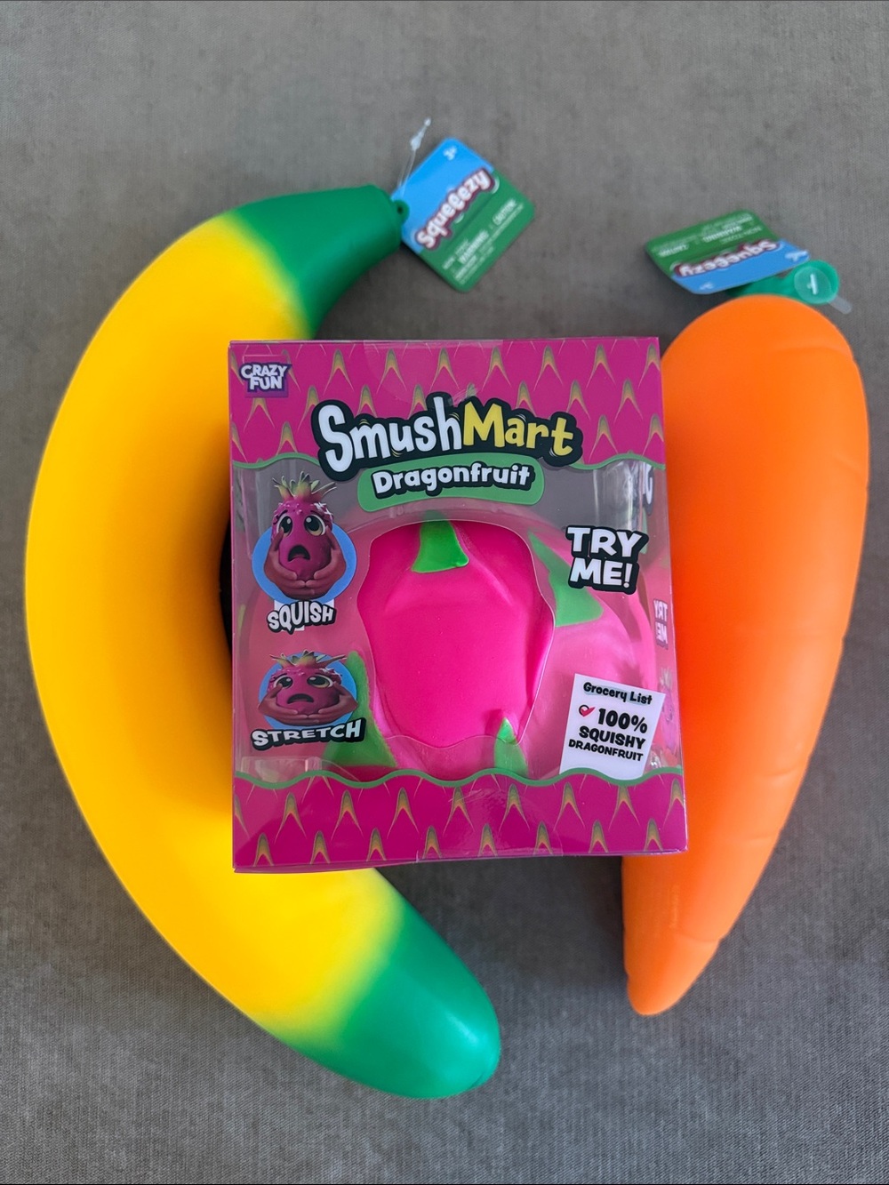 SmushMart Dragonfruit & Sunny Days Squeezy Banana & Carrot